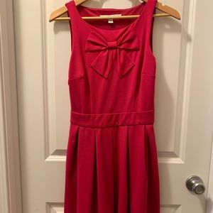 LC Lauren Conrad | Pocket dress | Bow | Pleated